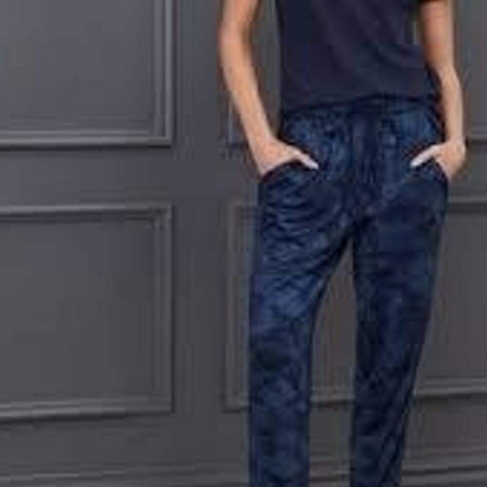 G/FORE Women's M Camo Performance Jersey Golf Jogger Pants Activewear Blue
